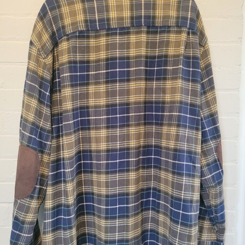 Pendleton Hawthorne Elbow Patch Plaid Flannel Shi… - image 4